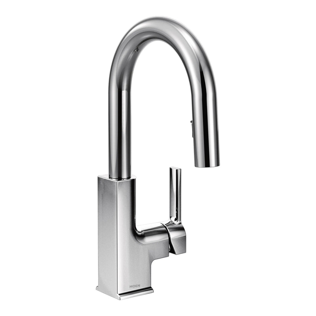 MOEN S62308 Sto One-Handle Pulldown Bar Faucet - Chrome