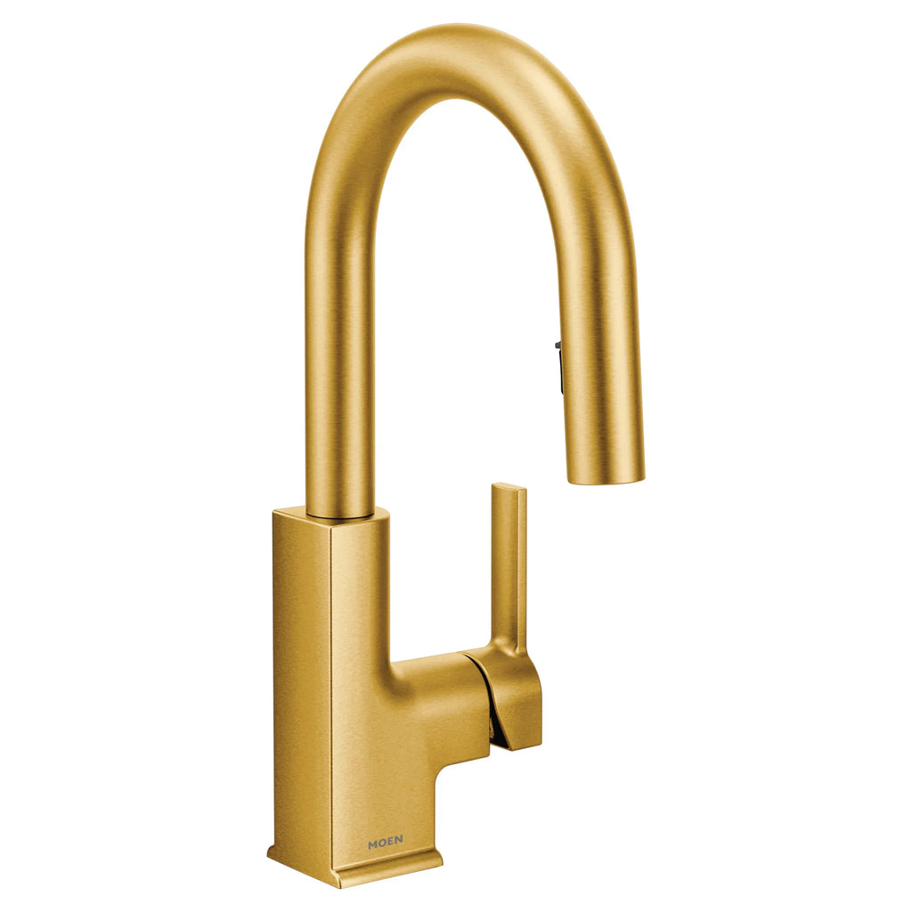 MOEN S62308BG Sto One-Handle Pulldown Bar Faucet - Brushed Gold