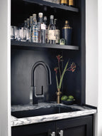 MOEN S62308BLC Sto One-Handle Pulldown Bar Faucet - Matte Black/Chrome