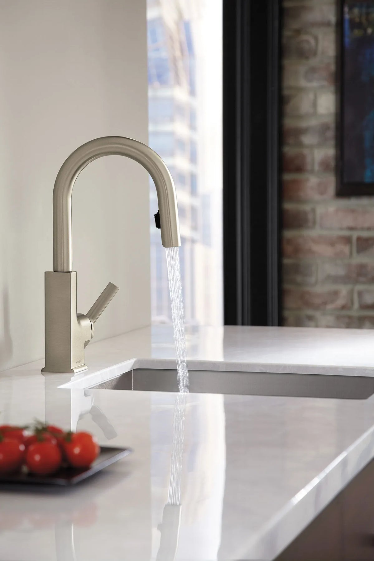 MOEN S62308SRS STo  One-Handle Pulldown Bar Faucet In Spot Resist Stainless