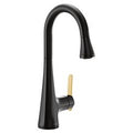 MOEN S6235BL Sinema One-Handle Pulldown Bar Faucet - Matte Black