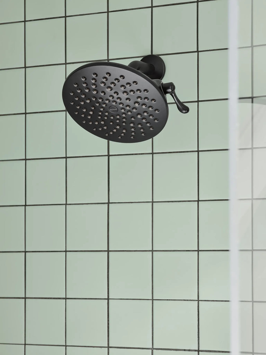 MOEN S6320BL Velocity Two-Function 8" Diameter Spray Head Rainshower - Matte Black