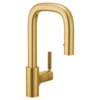 MOEN S64001BG Tenon One-Handle Pulldown Bar Faucet - Brushed Gold