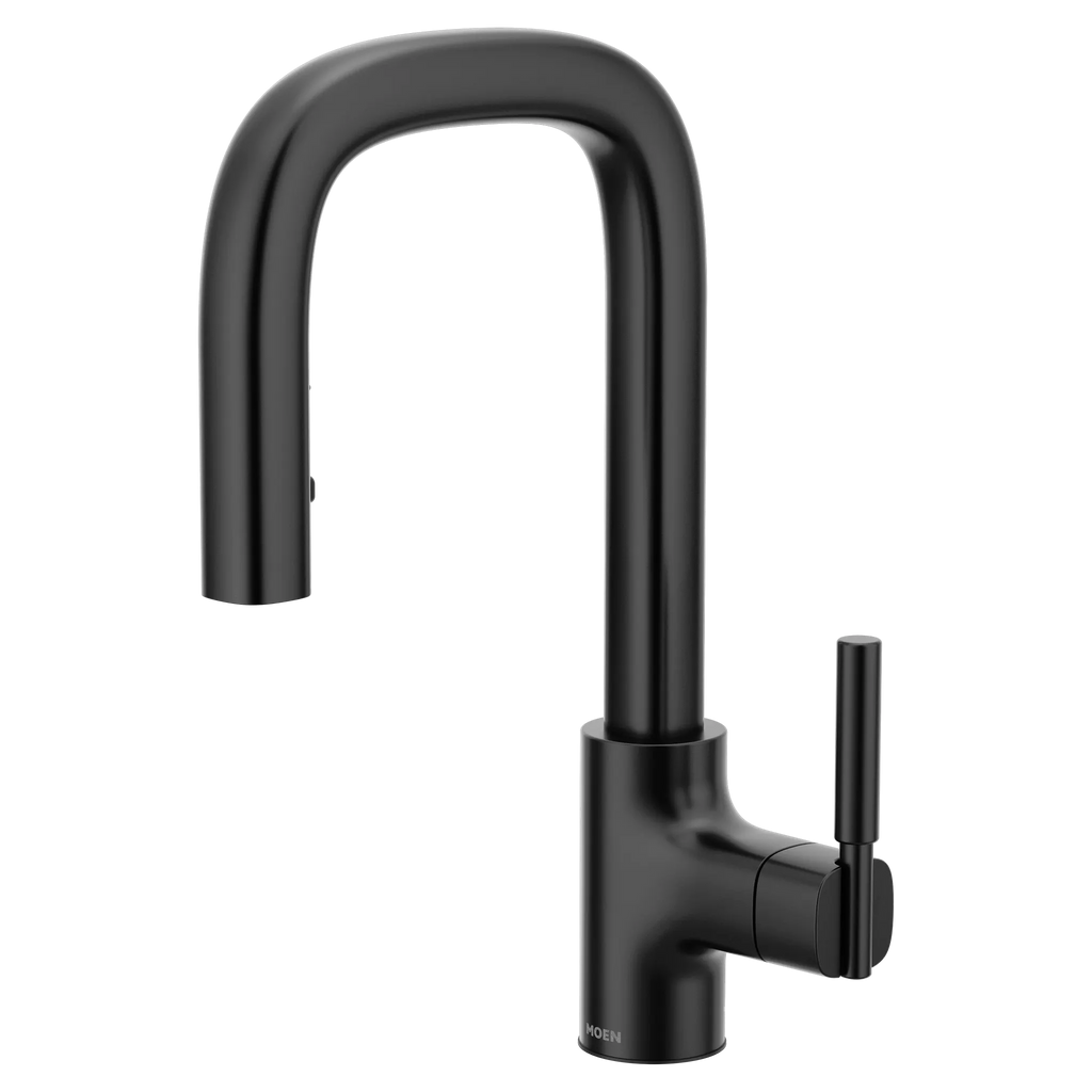 MOEN S64001BL Tenon One-Handle Pulldown Bar Faucet - Matte Black