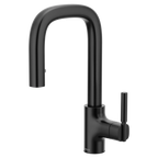 MOEN S64001BL Tenon One-Handle Pulldown Bar Faucet - Matte Black
