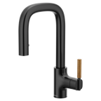 MOEN S64001BL Tenon One-Handle Pulldown Bar Faucet - Matte Black