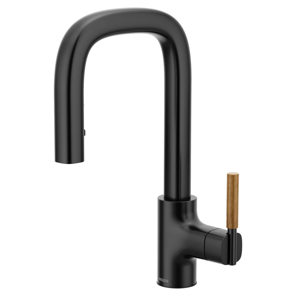 MOEN S64001BL Tenon One-Handle Pulldown Bar Faucet - Matte Black