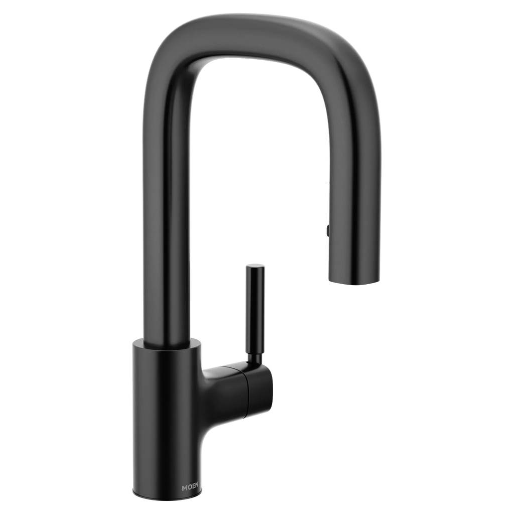 MOEN S64001BL Tenon One-Handle Pulldown Bar Faucet - Matte Black