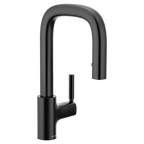 MOEN S64001BL Tenon One-Handle Pulldown Bar Faucet - Matte Black