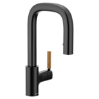MOEN S64001BL Tenon One-Handle Pulldown Bar Faucet - Matte Black