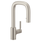 MOEN S64001SRS Tenon One-Handle Pulldown Bar Faucet - Spot Resist Stainless