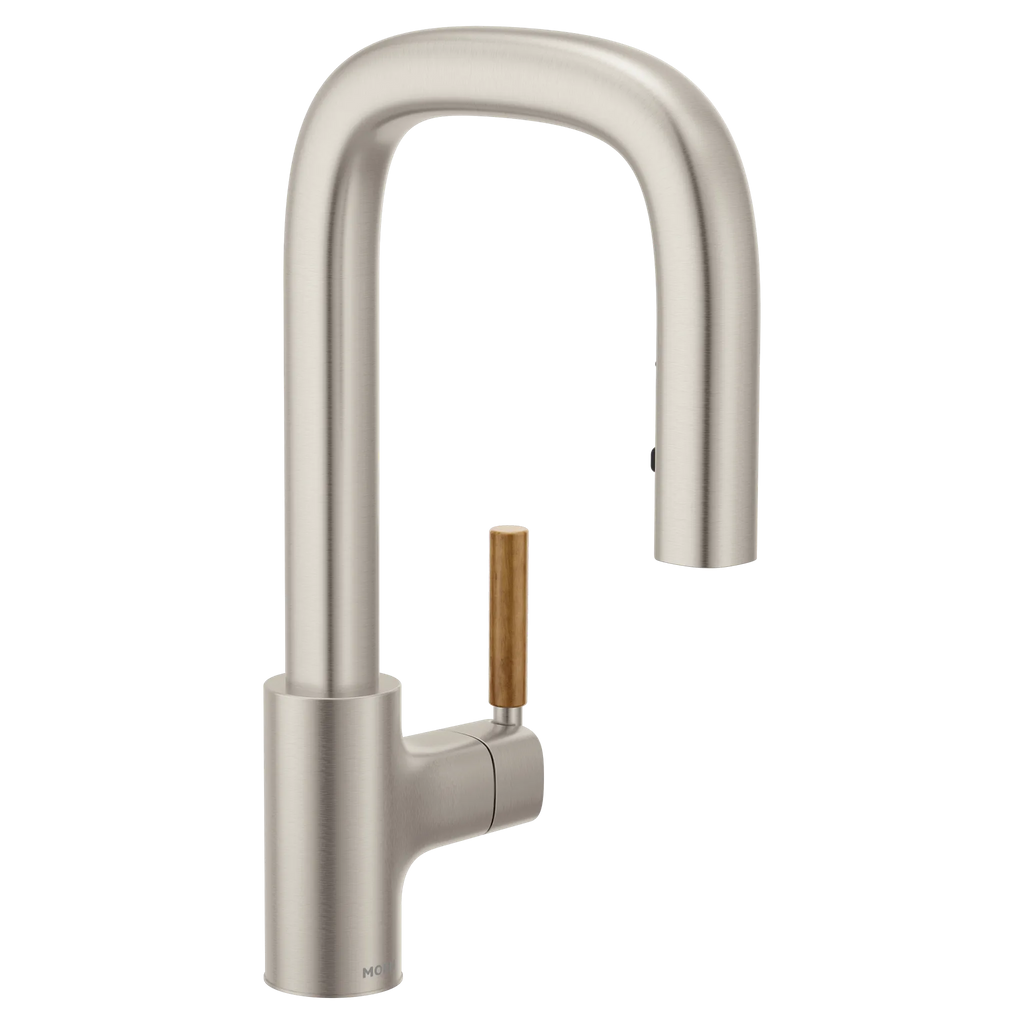 MOEN S64001SRS Tenon One-Handle Pulldown Bar Faucet - Spot Resist Stainless