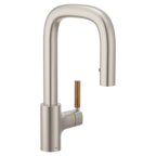 MOEN S64001SRS Tenon One-Handle Pulldown Bar Faucet - Spot Resist Stainless