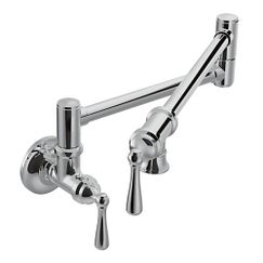 MOEN S664 Traditional Pot Filler  Two-Handle Kitchen Faucet In Chrome