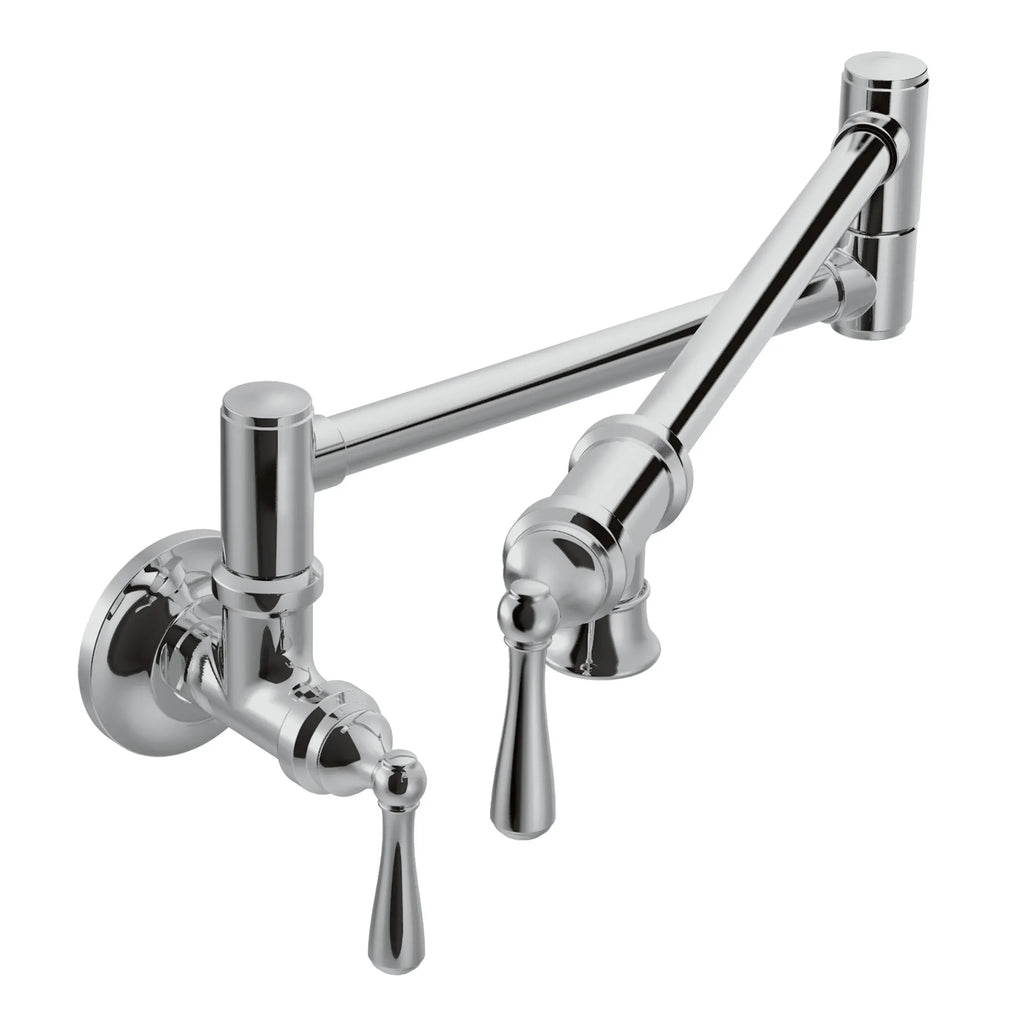 MOEN S664 Traditional Pot Filler Traditional Wall Mount Swing Arm Pot Filler - Chrome