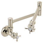 MOEN S6641NL Weymouth Traditional Wall Mount Swing Arm Pot Filler - Polished Nickel