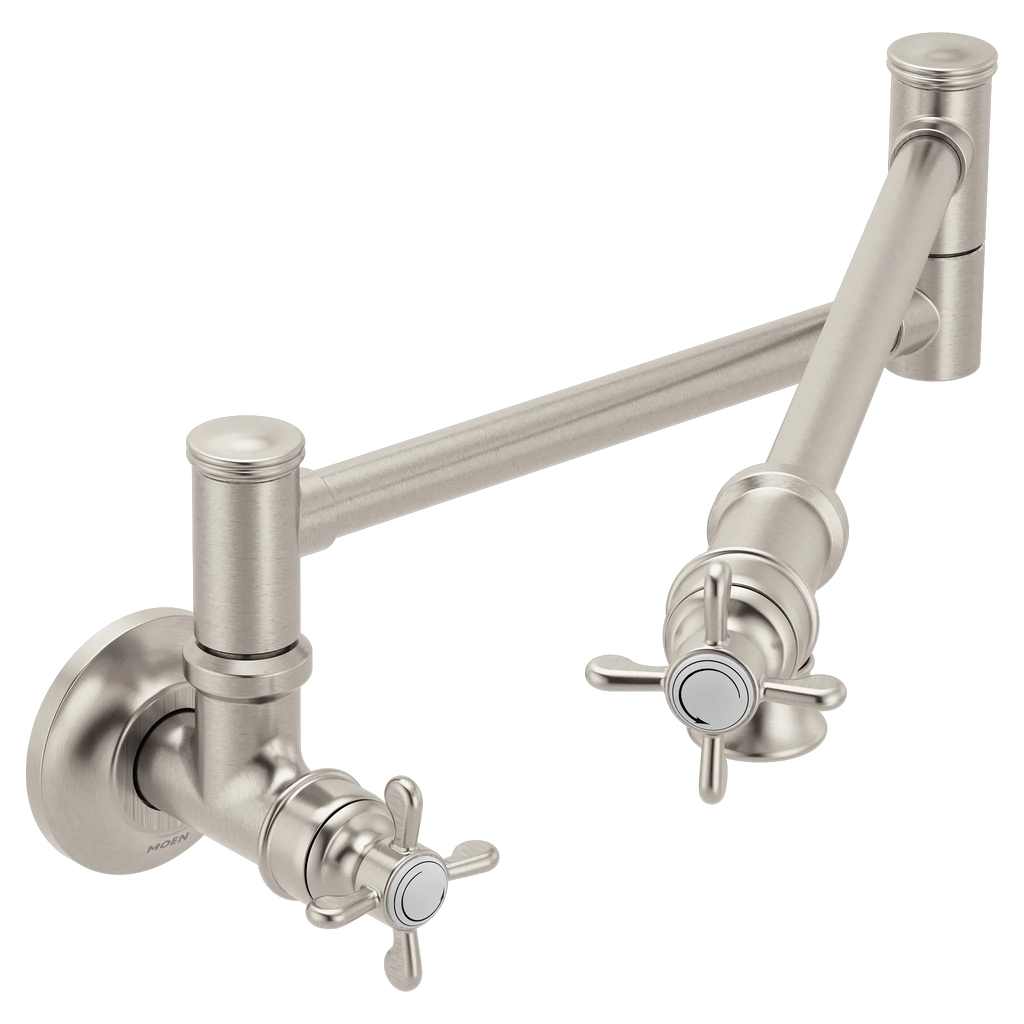MOEN S6641SRS Weymouth Traditional Wall Mount Swing Arm Pot Filler - Spot Resist Stainless