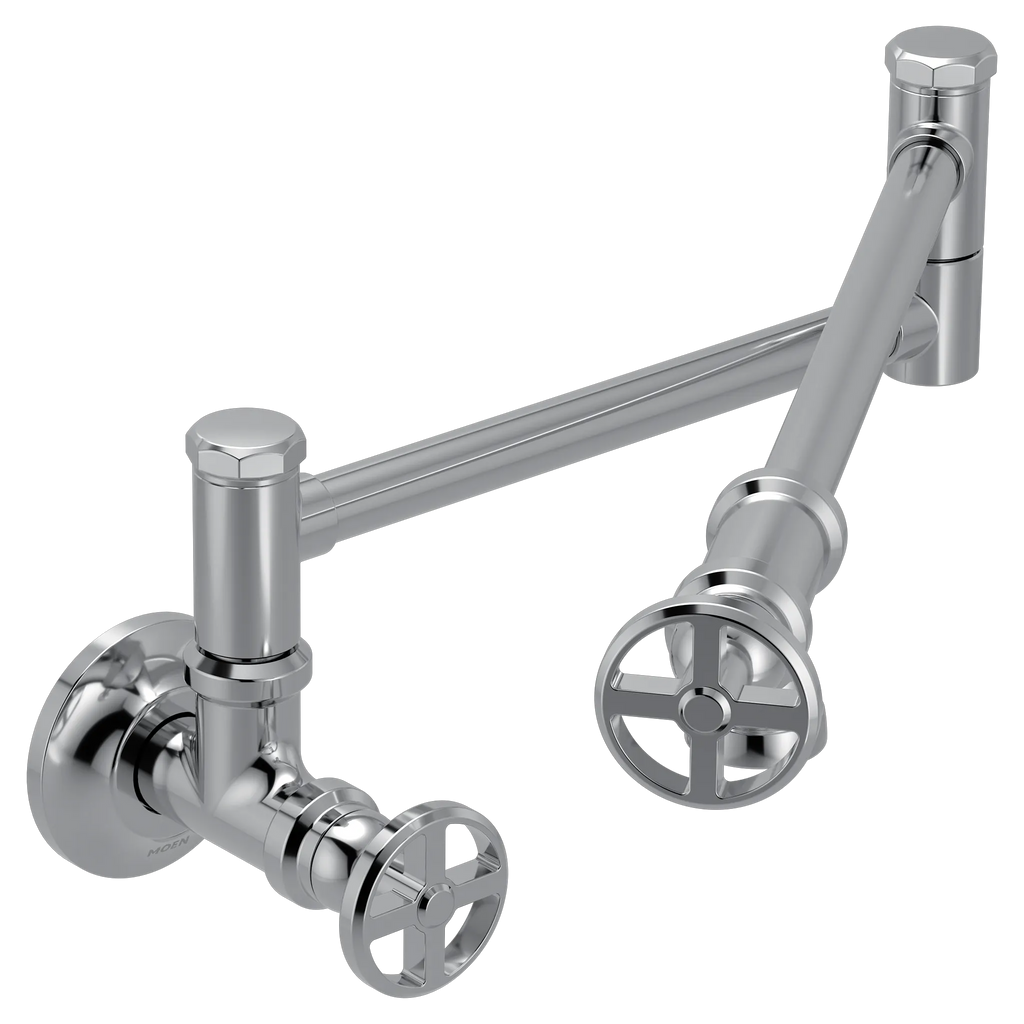 MOEN S6642C Paterson Traditional Wall Mount Swing Arm Pot Filler - Chrome