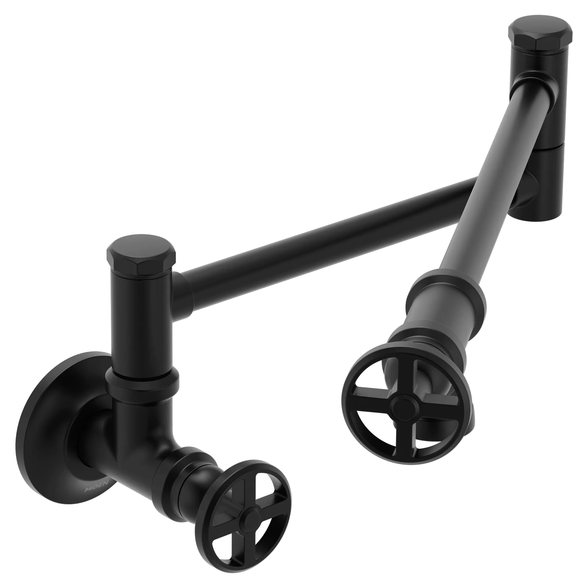 MOEN S6642BL Paterson Traditional Wall Mount Swing Arm Pot Filler - Matte Black