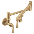 MOEN S664BZG Traditional Pot Filler Traditional Wall Mount Swing Arm Pot Filler - Bronzed Gold