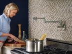 MOEN S664SRS Traditional Pot Filler Traditional Wall Mount Swing Arm Pot Filler - Spot Resist Stainless