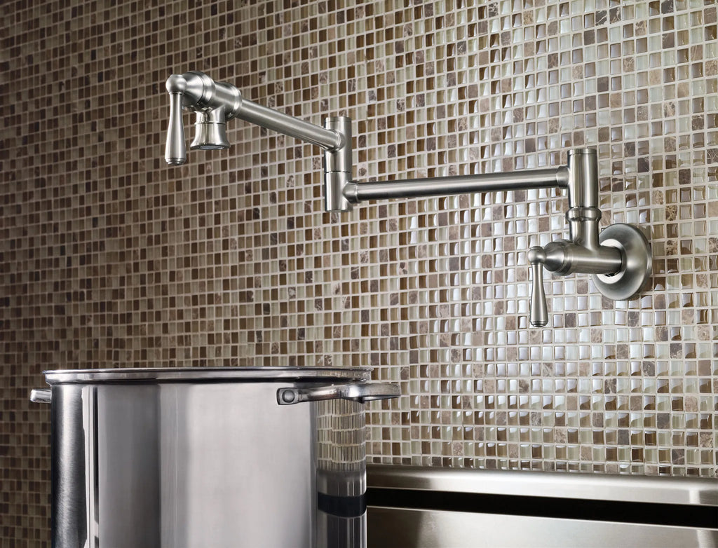 MOEN S664SRS Traditional Pot Filler Traditional Wall Mount Swing Arm Pot Filler - Spot Resist Stainless