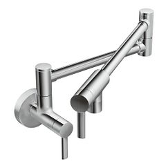 MOEN S665 Modern Pot Filler  Two-Handle Kitchen Faucet In Chrome