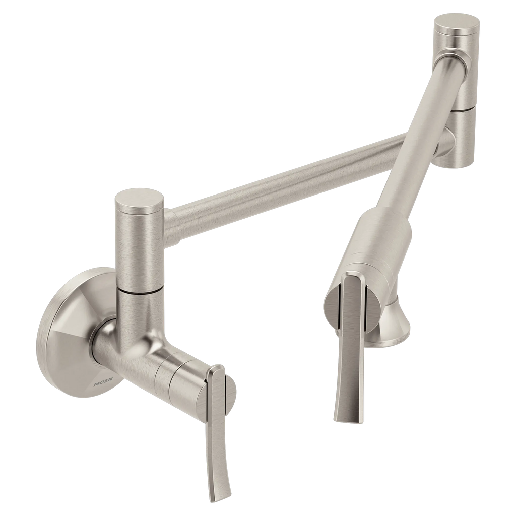 MOEN S6651SRS Sinema Modern Wall Mount Swing Arm Pot Filler - Spot Resist Stainless