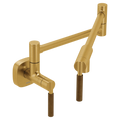 MOEN S6652BG Tenon Modern Wall Mount Swing Arm Pot Filler - Brushed Gold