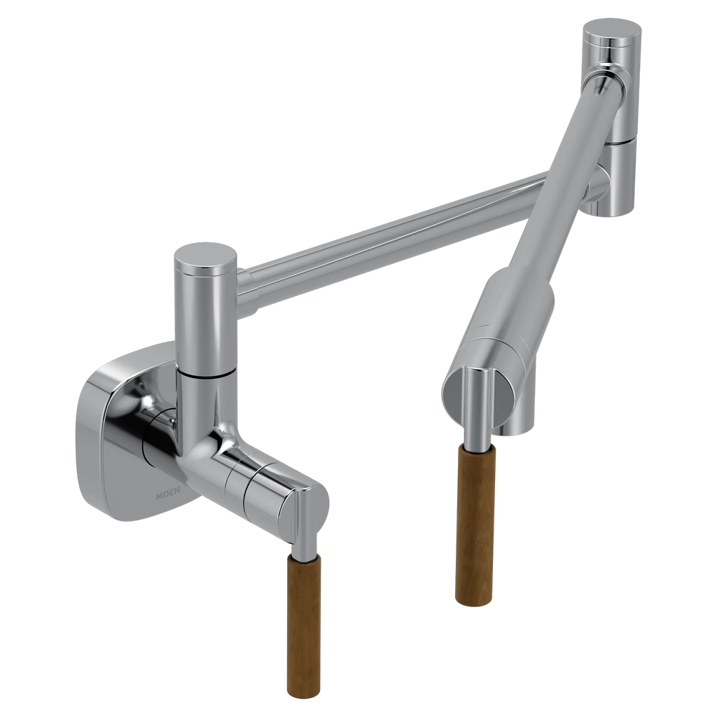MOEN S6652C Tenon Modern Wall Mount Swing Arm Pot Filler - Chrome