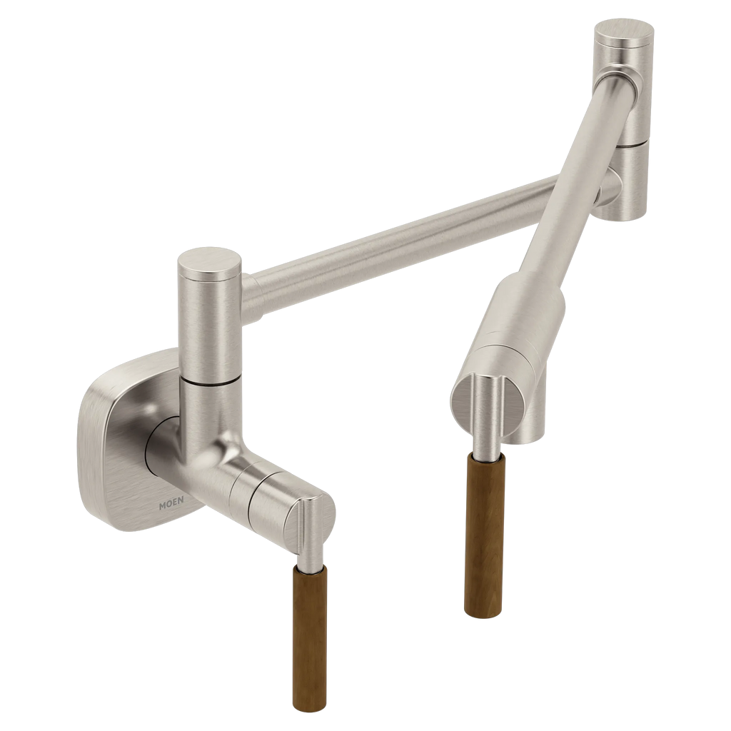 MOEN S6652SRS Tenon Modern Wall Mount Swing Arm Pot Filler - Spot Resist Stainless
