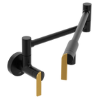 MOEN S6653BL Nio Modern Wall Mount Swing Arm Pot Filler - Matte Black