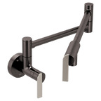 MOEN S6653BLS Modern Pot Filler Modern Wall Mount Swing Arm Pot Filler - Black Stainless