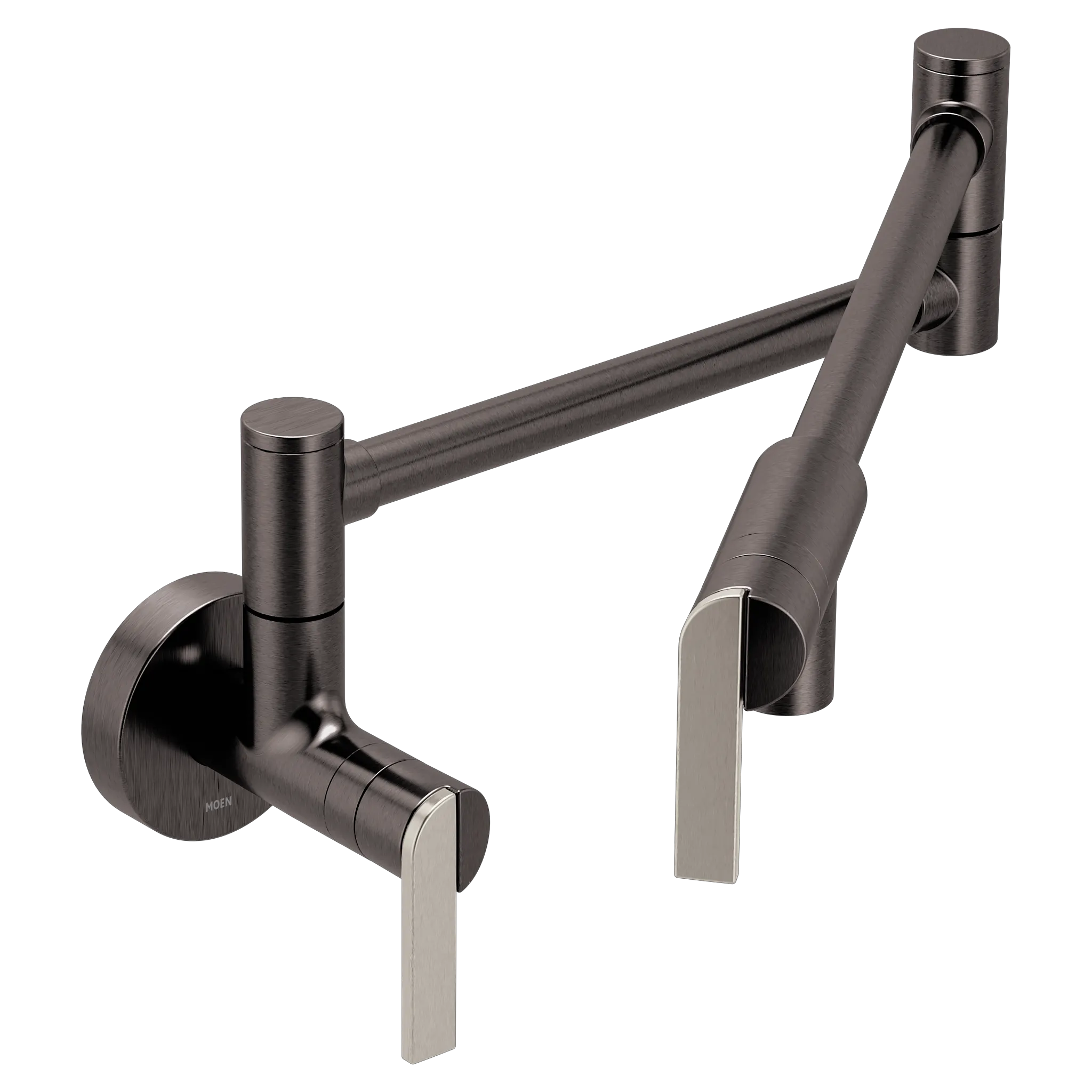 MOEN S6653BLS Modern Pot Filler Modern Wall Mount Swing Arm Pot Filler - Black Stainless