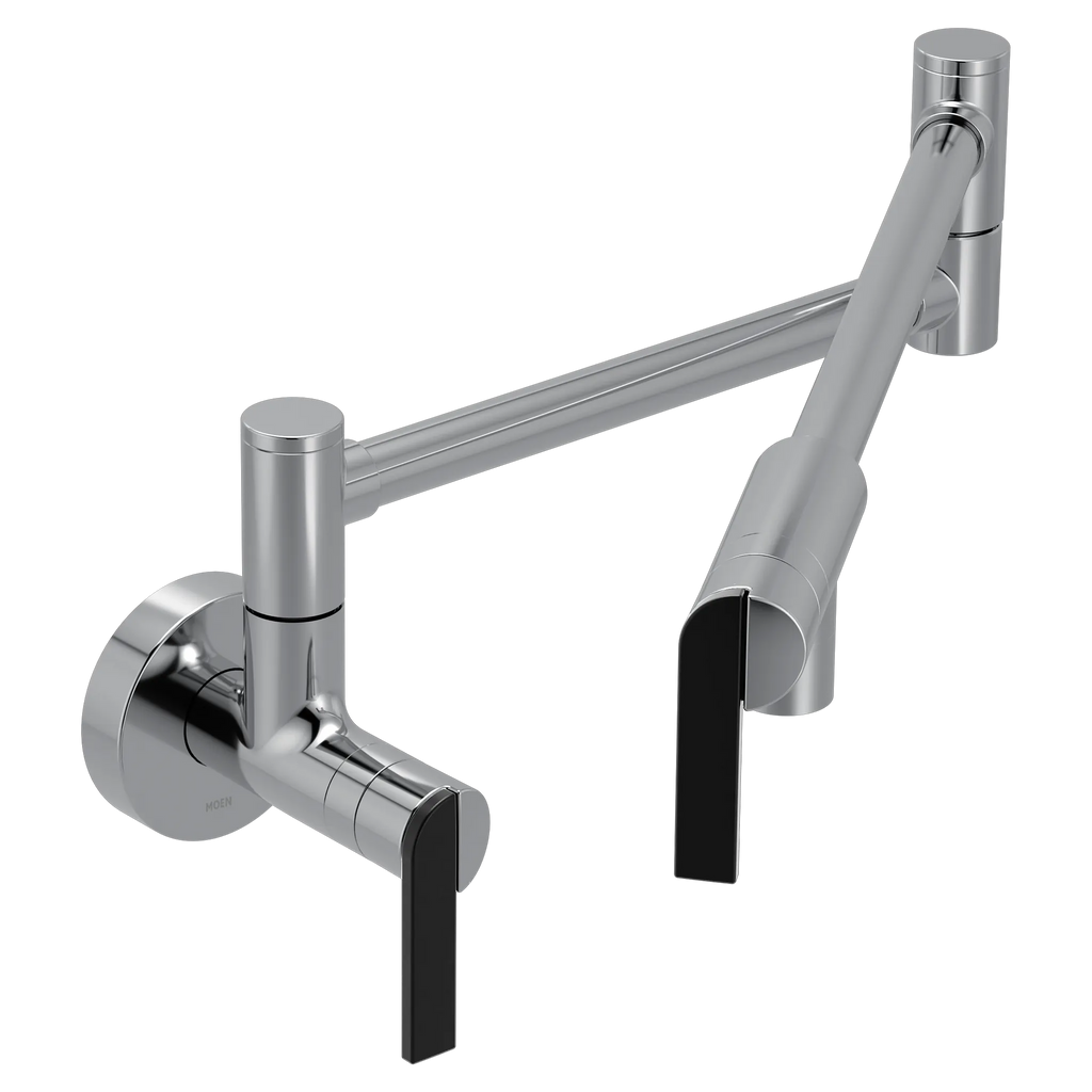 MOEN S6653C Nio Modern Wall Mount Swing Arm Pot Filler - Chrome