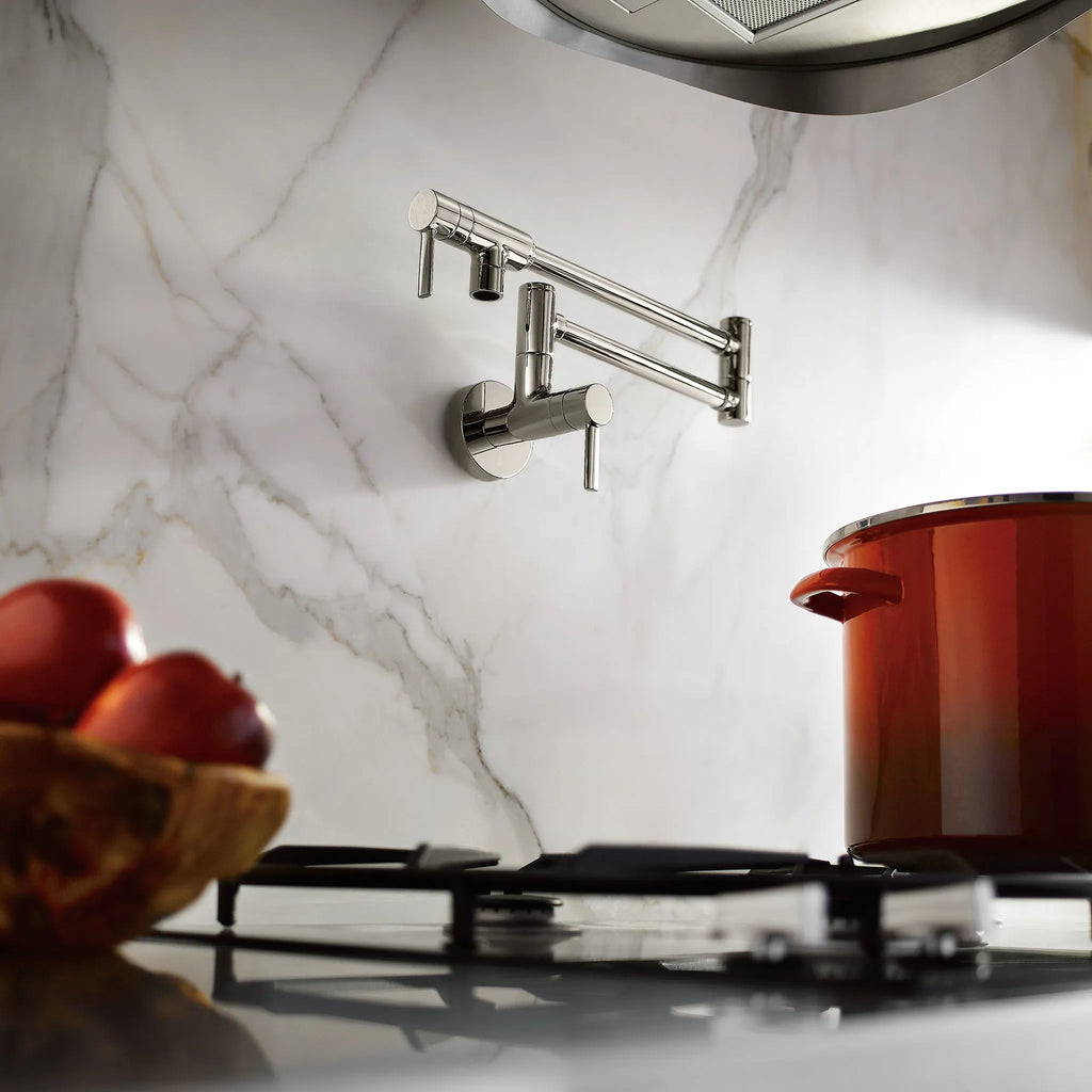 MOEN S665 Modern Pot Filler Modern Wall Mount Swing Arm Pot Filler - Chrome