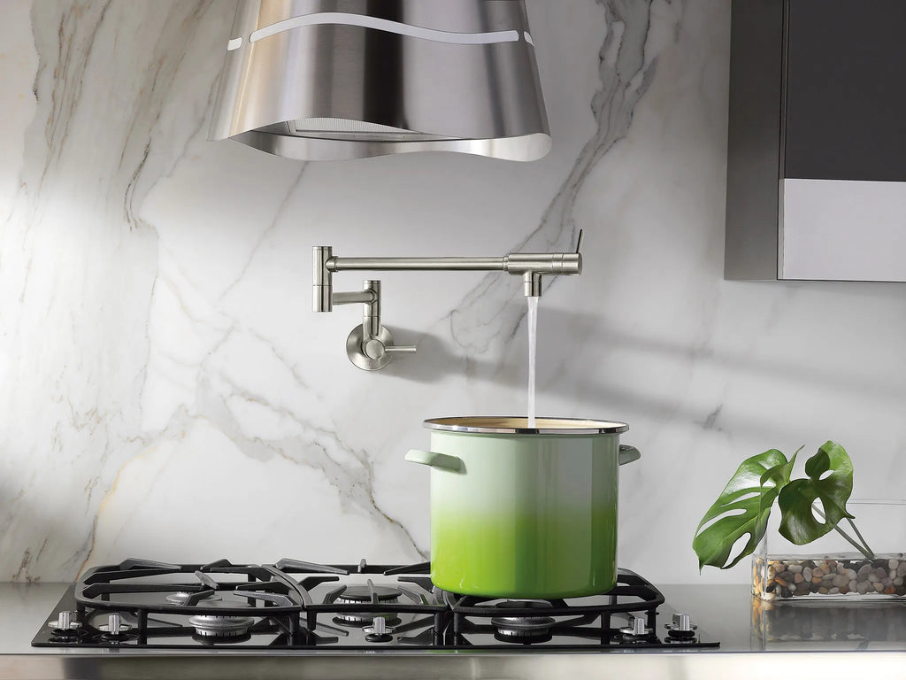 MOEN S665SRS Modern Pot Filler Modern Wall Mount Swing Arm Pot Filler - Spot Resist Stainless