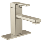 MOEN S6710BN 90 Degree One-Handle Bathroom Sink Faucet - Brushed Nickel