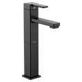 MOEN S6712BL 90 Degree One-Handle High Arc Vessel Bathroom Faucet - Matte Black
