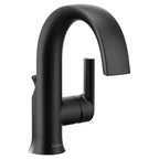 MOEN S6910BL Doux One-Handle Bathroom Sink Faucet - Matte Black