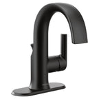 MOEN S6910BL Doux One-Handle Bathroom Sink Faucet - Matte Black