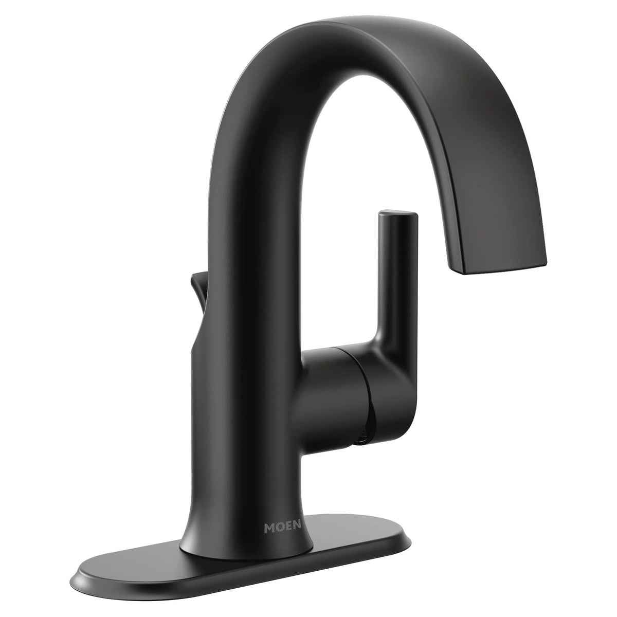 MOEN S6910BL Doux One-Handle Bathroom Sink Faucet - Matte Black