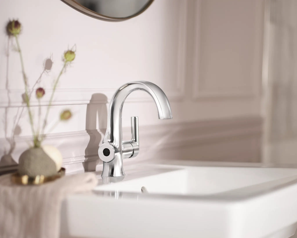 MOEN S6910EW Doux Motionsense One-Handle Touchless Bathroom Faucet - Chrome