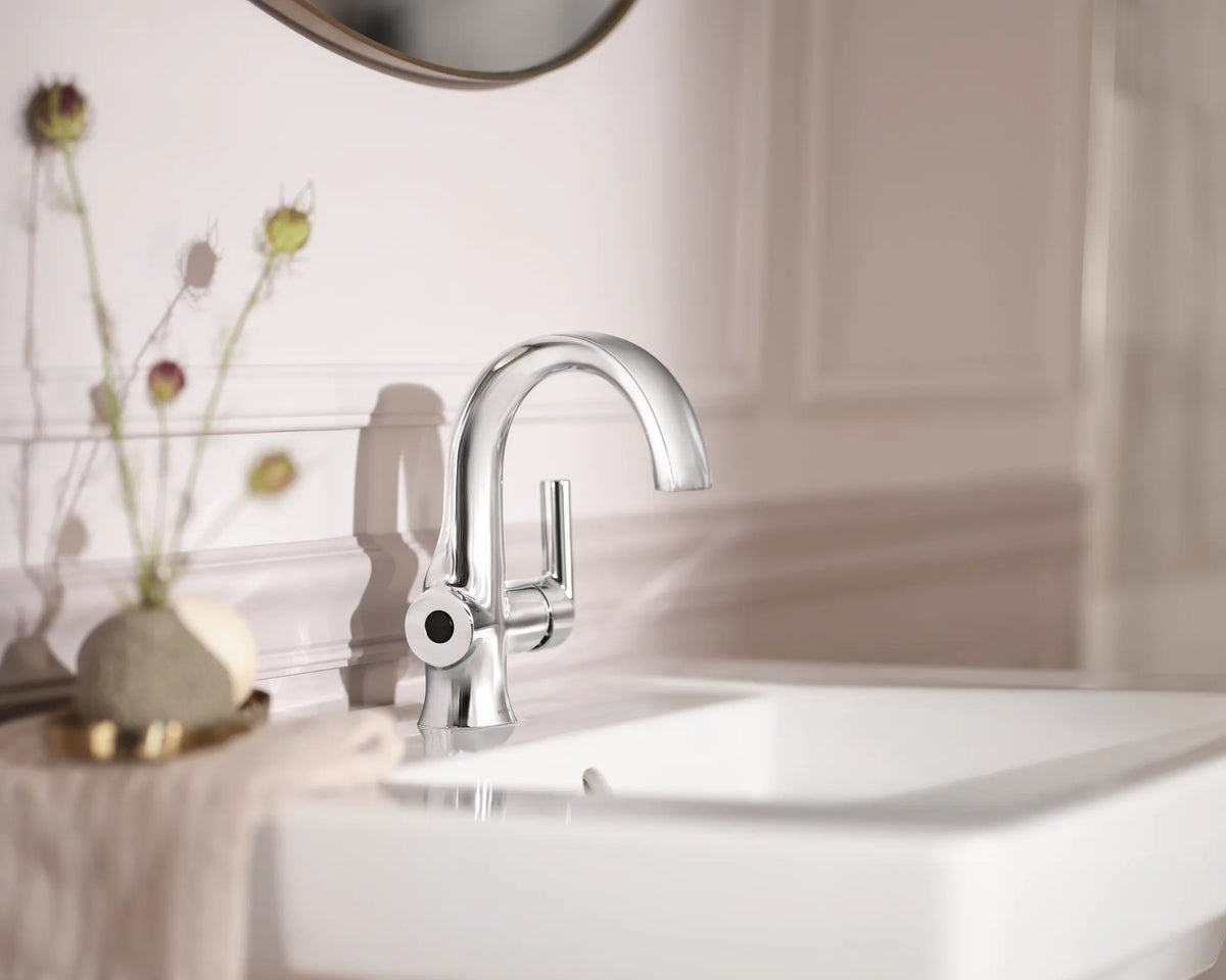MOEN S6910EW Doux Motionsense One-Handle Touchless Bathroom Faucet - Chrome