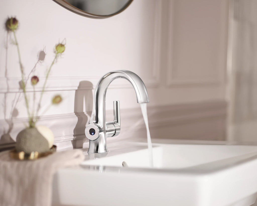 MOEN S6910EW Doux Motionsense One-Handle Touchless Bathroom Faucet - Chrome