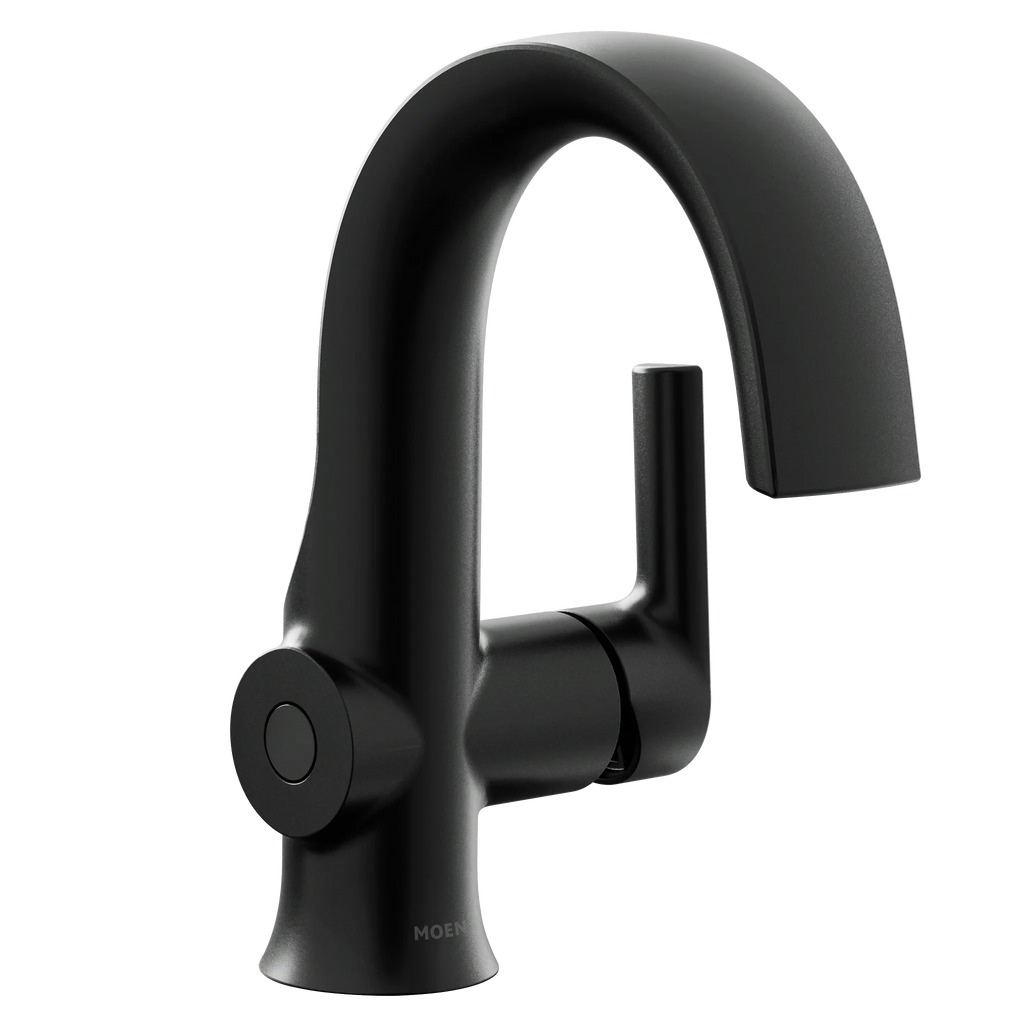 MOEN S6910EWBL Doux Motionsense One-Handle Touchless Bathroom Faucet - Matte Black