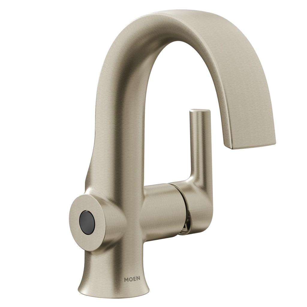 MOEN S6910EWBN Doux Motionsense One-Handle Touchless Bathroom Faucet - Brushed Nickel