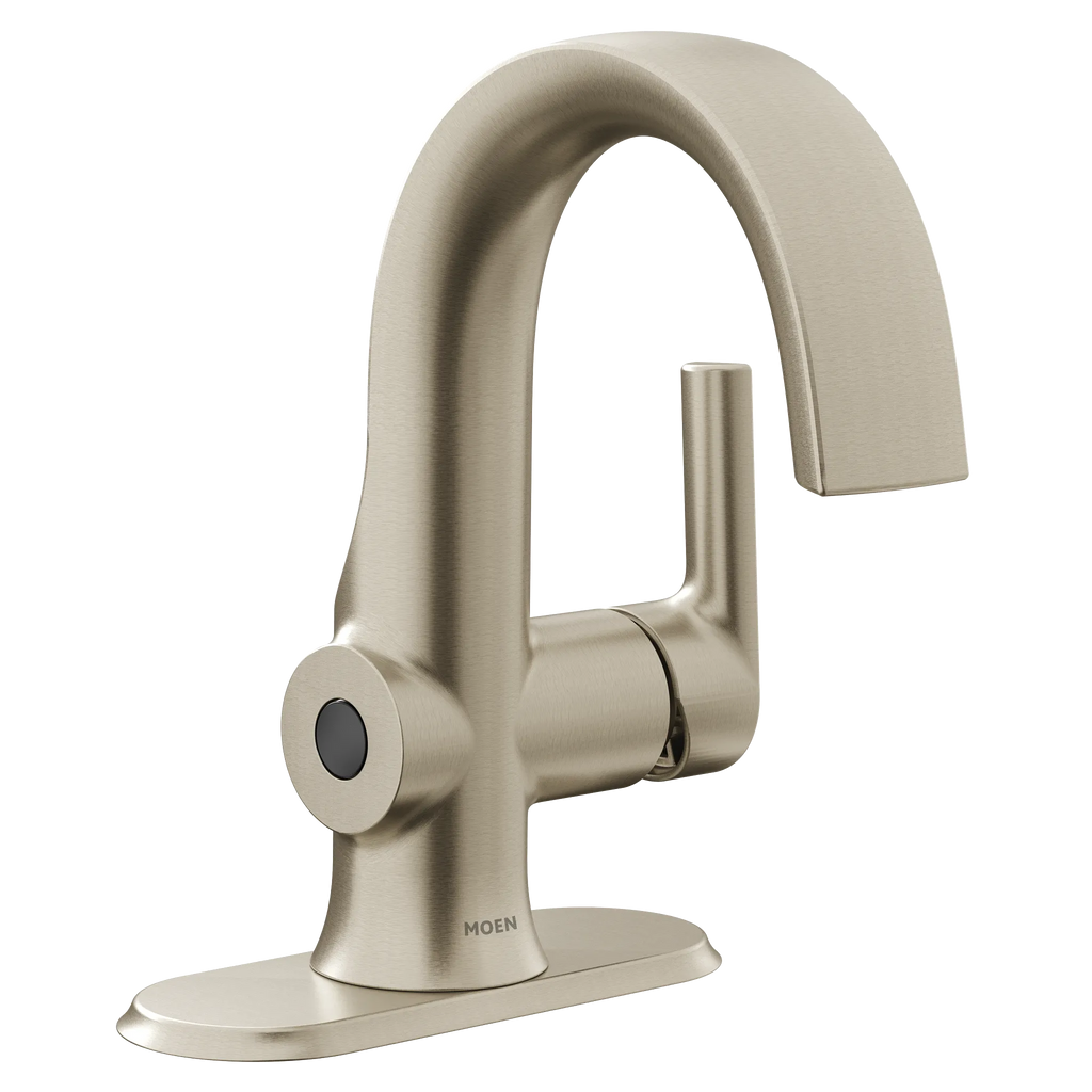 MOEN S6910EWBN Doux Motionsense One-Handle Touchless Bathroom Faucet - Brushed Nickel