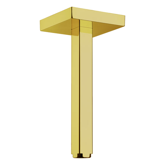 AXOR ShowerSolutions Extension Pipe for Ceiling Mount in Polished Gold Optic