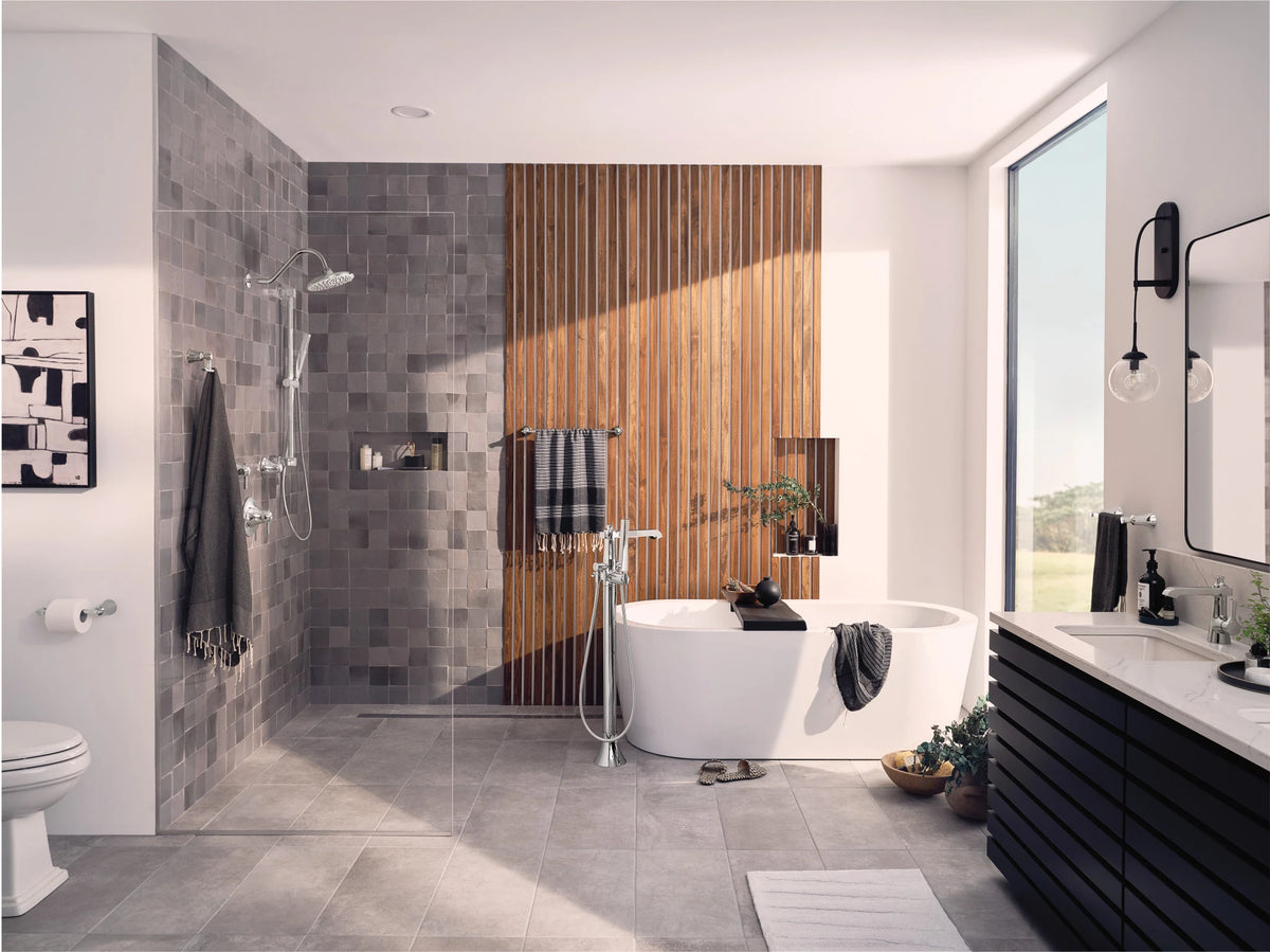MOEN S931 Flara One-Handle Tub Filler Includes Hand Shower - Chrome